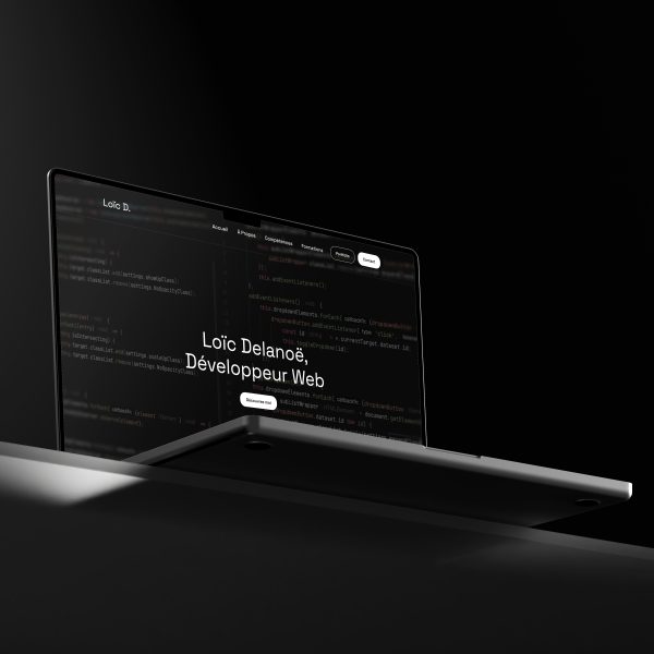 Maquette du site projet CV