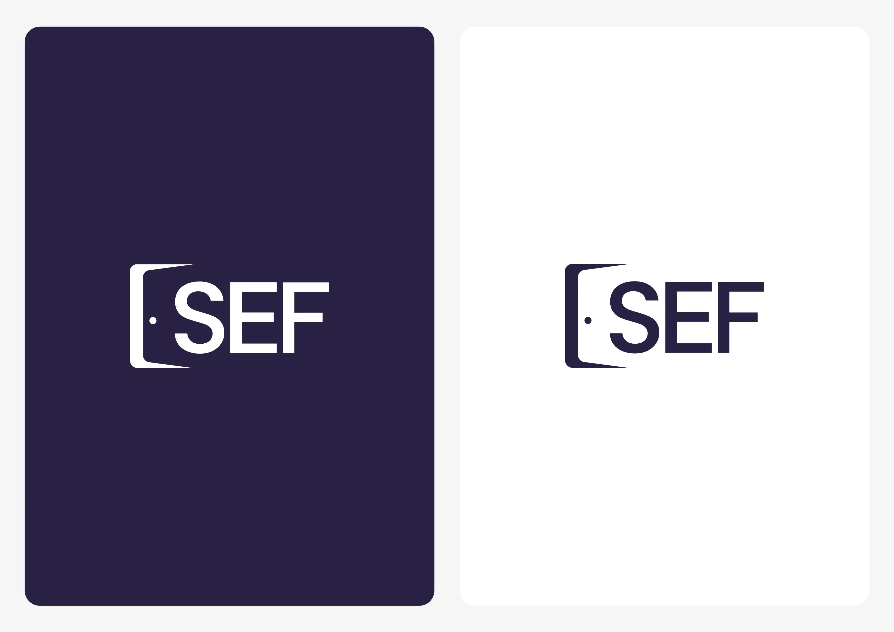 Variante de couleurs du logo SEF