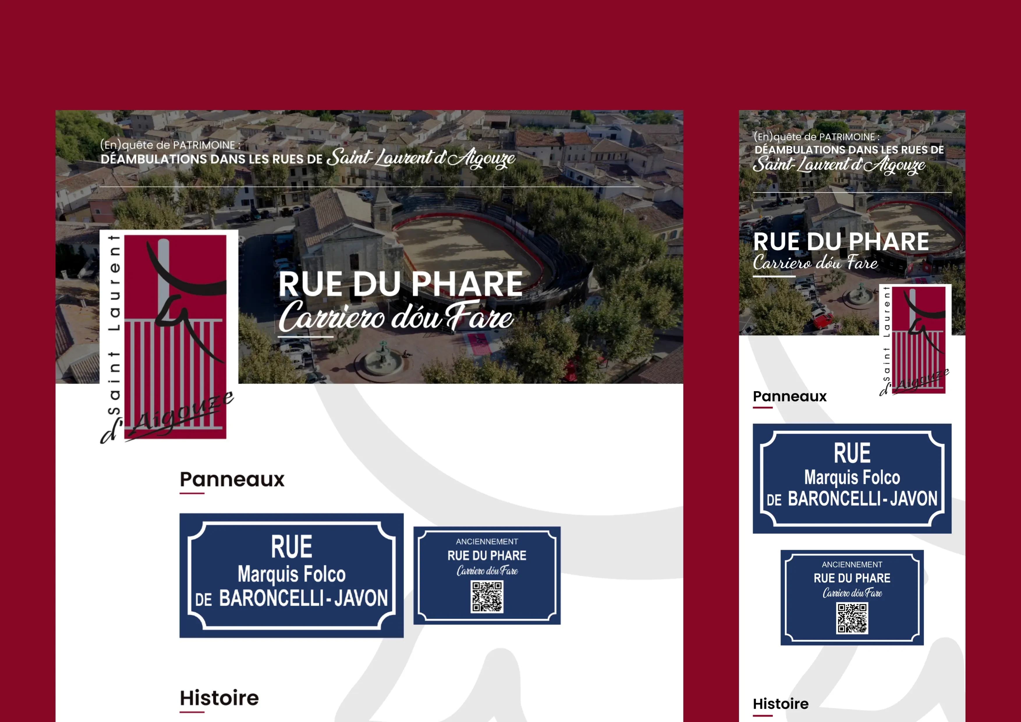 Page d'une rue de Saint-Laurent-d'Aigouze